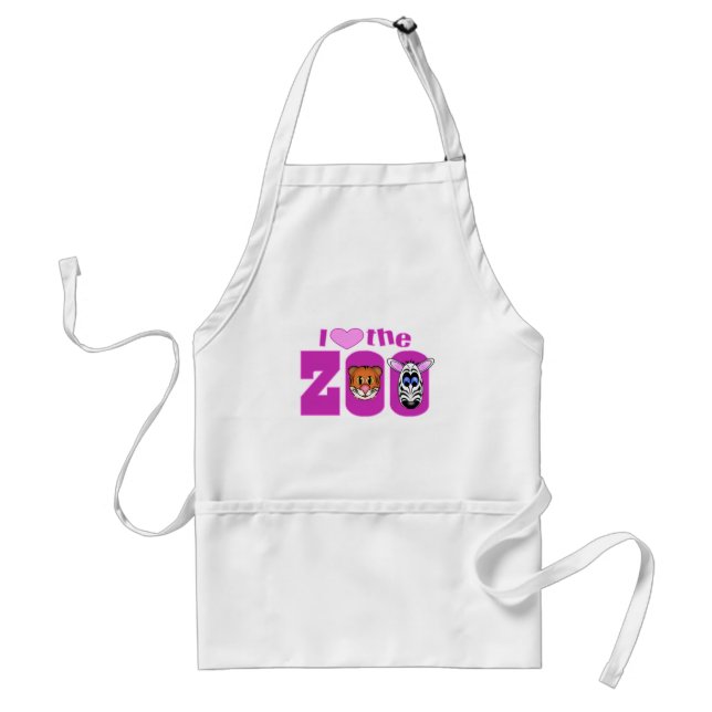 I Love the Zoo Standard Apron (Front)