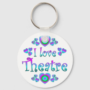 I Love Theatre Key Ring