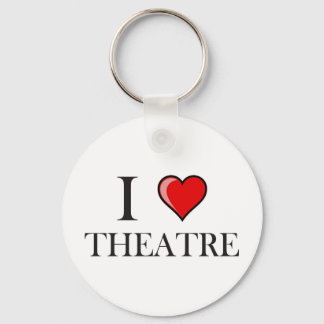 I Love Theatre Key Ring