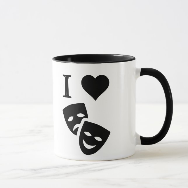 I Love Theatre Mug (Right)