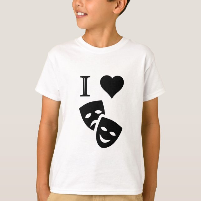 I Love Theatre T-Shirt (Front)