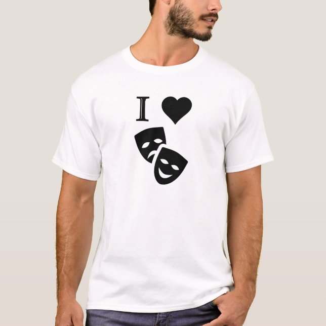 I Love Theatre T-Shirt (Front)