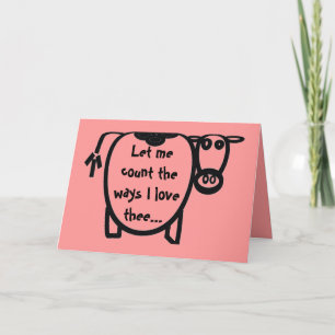 I love thee the moooo....st holiday card
