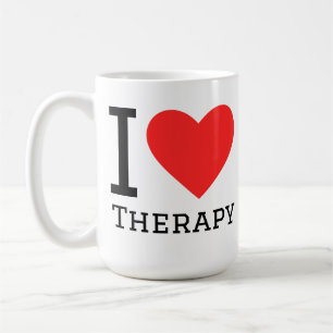 I love therapy coffee mug
