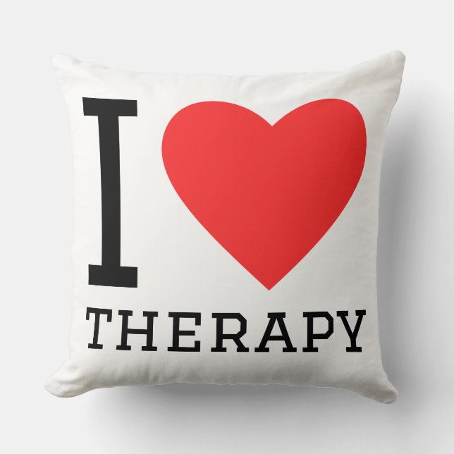 I love therapy  cushion (Front)