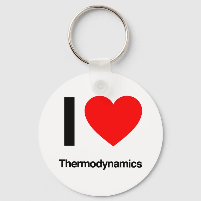 i love thermodynamics key ring (Front)