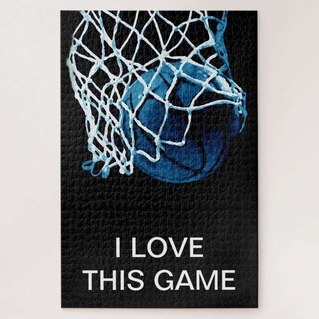 I Love This Game Basketball Art Sports Jigsaw Puzzle (Vertical)