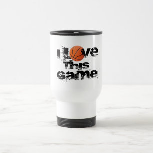 I Love This Game Basketball Travel Mug