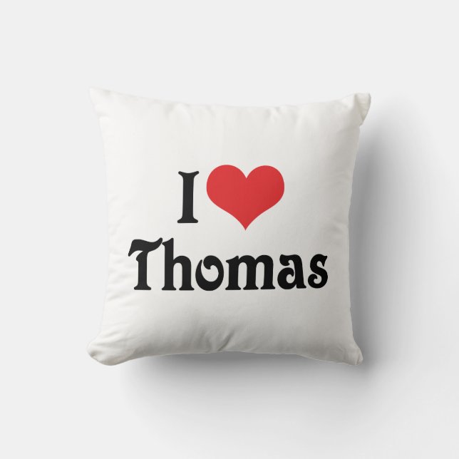 I Love Thomas Cushion (Front)