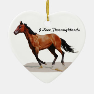I Love Thoroughbreds Ornament