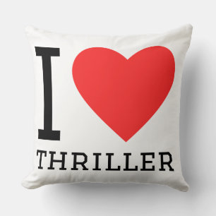 I love thriller cushion