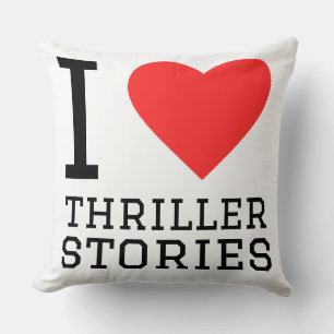 I love thriller stories cushion
