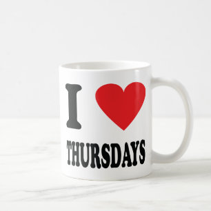 I love thursdays icon coffee mug
