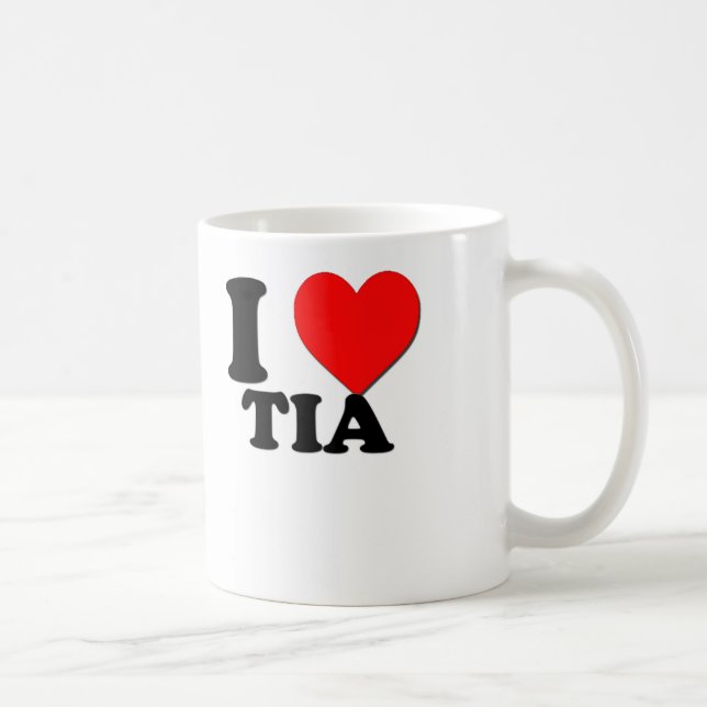 I Love Tia Coffee Mug (Right)
