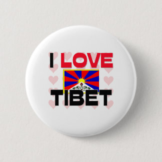 I Love Tibet 6 Cm Round Badge