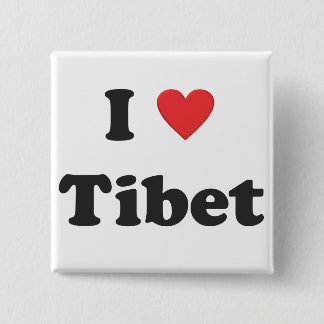 "I love Tibet" Button