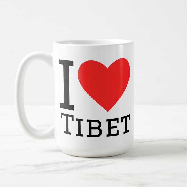 I love Tibet  Coffee Mug (Left)