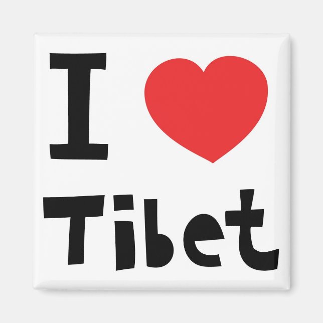 I love Tibet Magnet (Front)