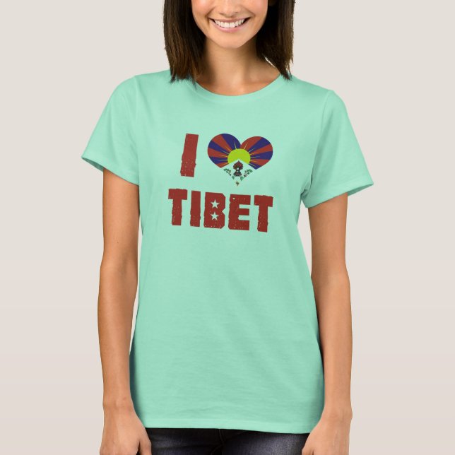 I Love Tibet T-shirt (Front)