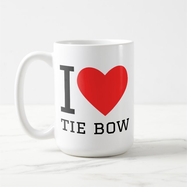 I love tie bow coffee mug (Left)