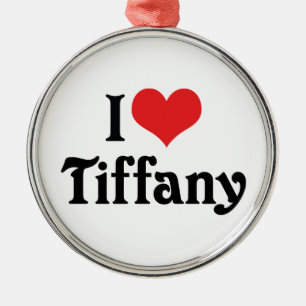 I Love Tiffany Metal Tree Decoration