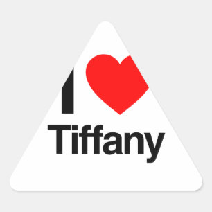 i love tiffany triangle sticker