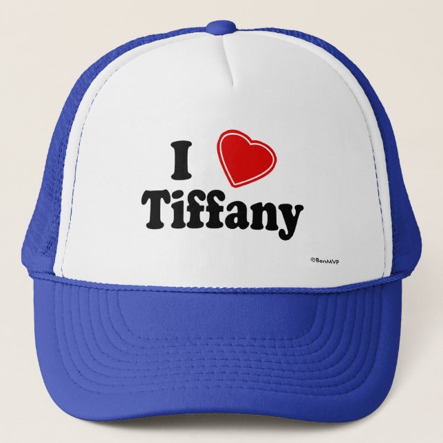 I Love Tiffany Trucker Hat (Front)