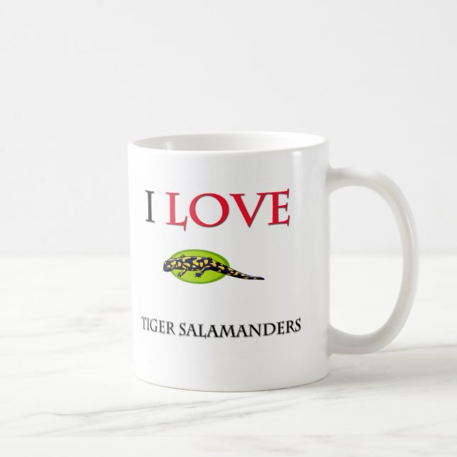 I Love Tiger Salamanders Coffee Mug (Right)