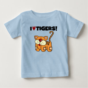 I Love Tigers Baby T-Shirt