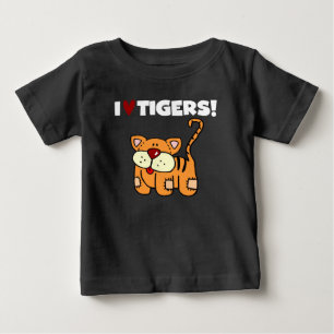 I Love Tigers Baby T-Shirt