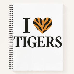 I love Tigers Notebook