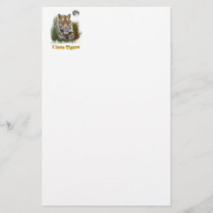 I love Tigers Stationery