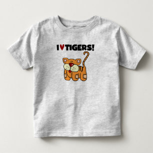 I Love Tigers Toddler T-Shirt