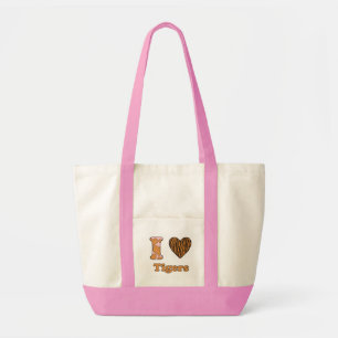 I love Tigers Tote Bag