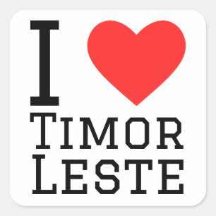 I love Timor leste Square Sticker