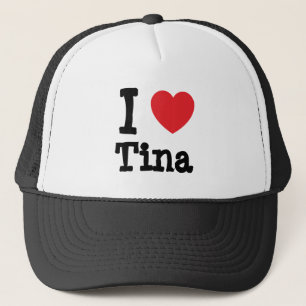 I love Tina heart T-Shirt Trucker Hat