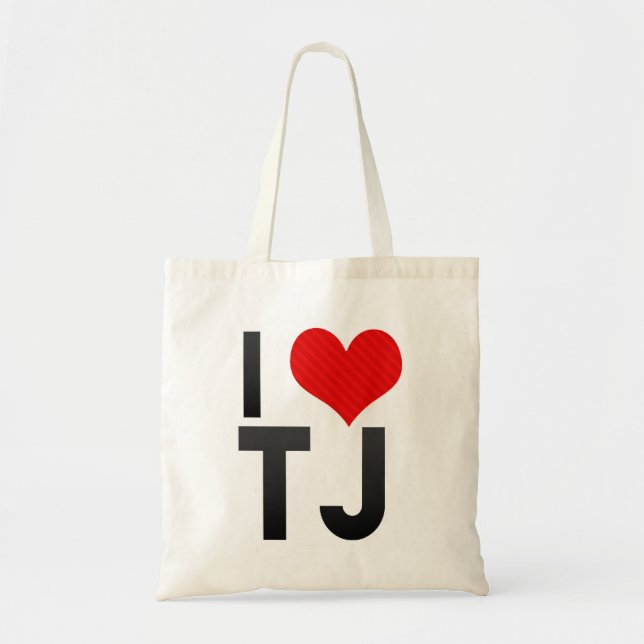 I Love TJ Tote Bag (Front)