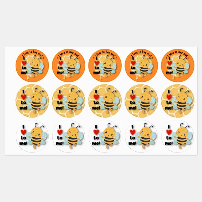I love to bee me! 5x3 sheet (Sheet)