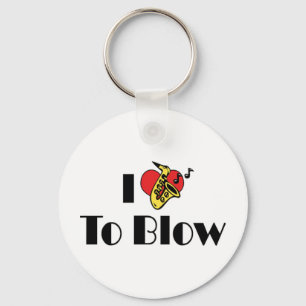 I Love To Blow Keychain