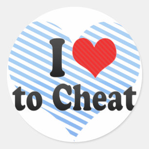 I Love to Cheat Classic Round Sticker
