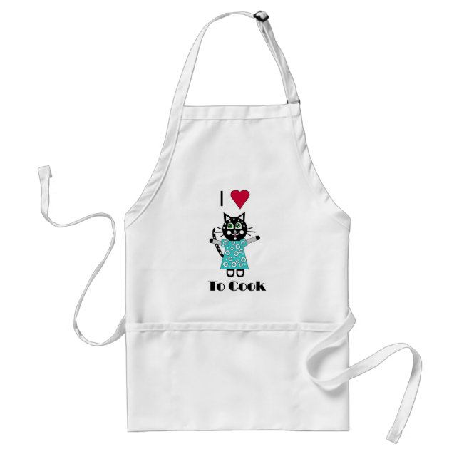 I love to Cook Standard Apron (Front)