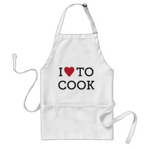 I love to...cook standard apron