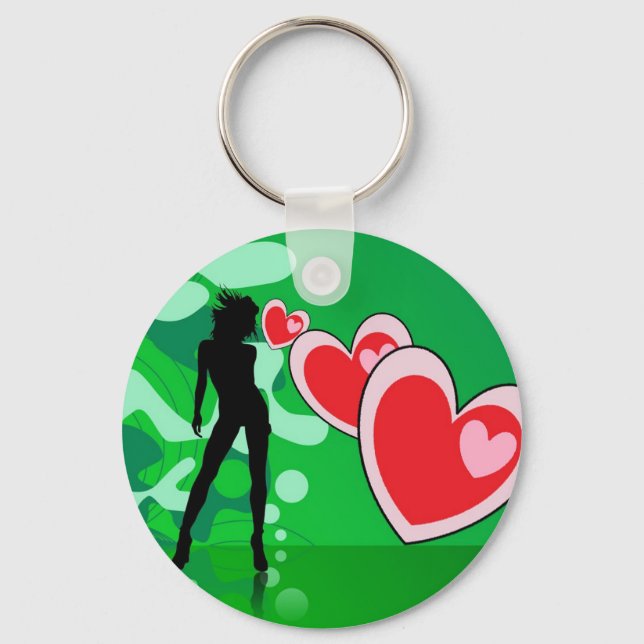 I Love To Dance! Key Ring (Front)