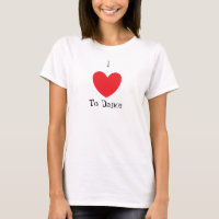 I Love To Dance,Ladies Baby Doll (Fitted)