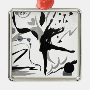 I Love To Dance! Metal Tree Decoration