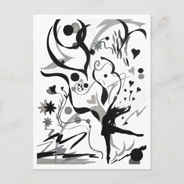 I Love To Dance! Postcard (Front)