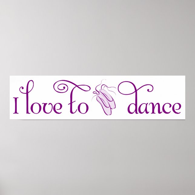 I Love To Dance Poster (Front)