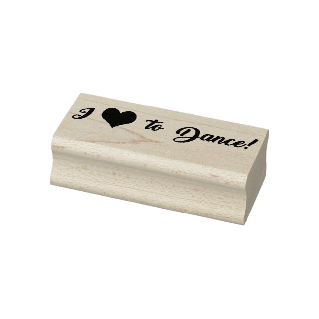 I love to dance rubber stamp (Stamp)