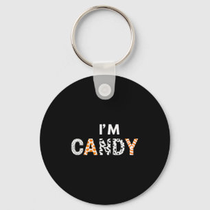 I Love To Eat Candy I'm Candy Halloween Couples Ma Key Ring