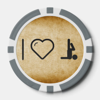 I Love To Exercise Poker Chips